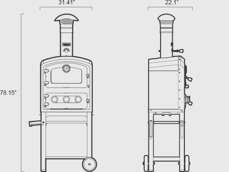 Oven Measurement Diagram